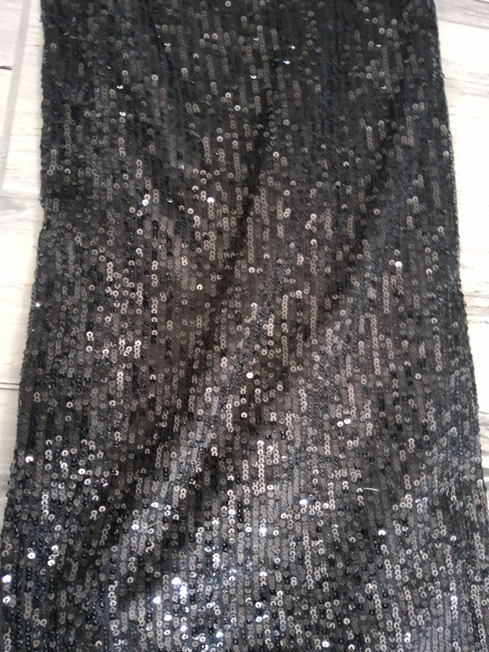 Sequin Wide-Leg Pants in Black - Picture 7 of 8